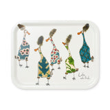 Tablett aus Birkenholz & Melamin "Ladies who lunch"
