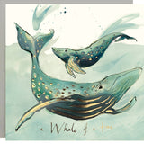 Grußkarte „a whale of time“
