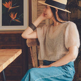 Materialpaket LILY SHEER TOP / Soft Silk Mohair hokkaido