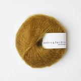 SOFT SILK MOHAIR - dark mustard / mørk sennep