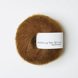 SOFT SILK MOHAIR - ocher brown / okkerbrun