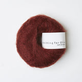 SOFT SILK MOHAIR - claret / vinrød