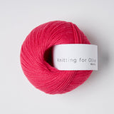 MERINO - pink daisies / bellis pink