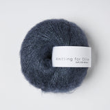 SOFT SILK MOHAIR - dusty blue whale / støvet blåhval