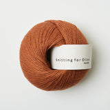 PURE SILK - copper / kobber