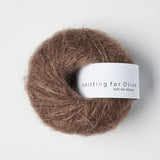 SOFT SILK MOHAIR - plum clay / blomme-ler