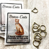 Maschenmarkierer "brass cats"