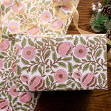 Geschenkpapier / Handblockdruck / 100% tree-free