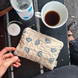 Knitter's Tool Purse - Midnight Blue Flower