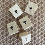 PetiteKnit „P“ Faltetikett – 5 Stück