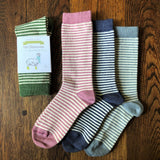 Stripey Alpaka Socken
