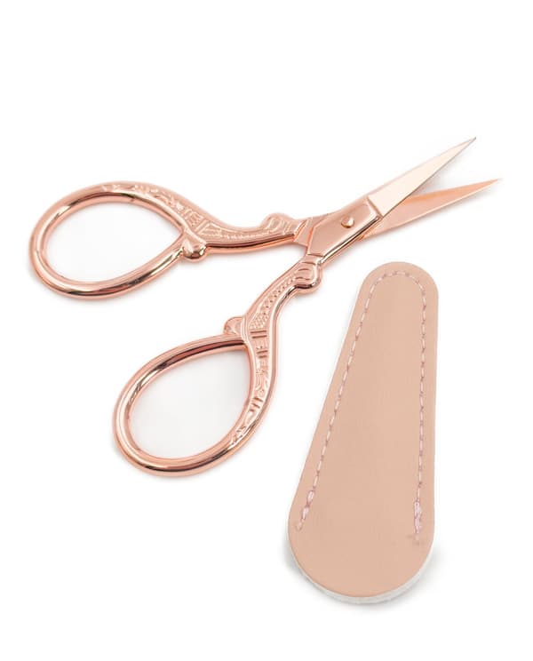Schere mit Schutz - rose gold