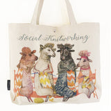 Projekttasche / Tote Bag "social knitworking"