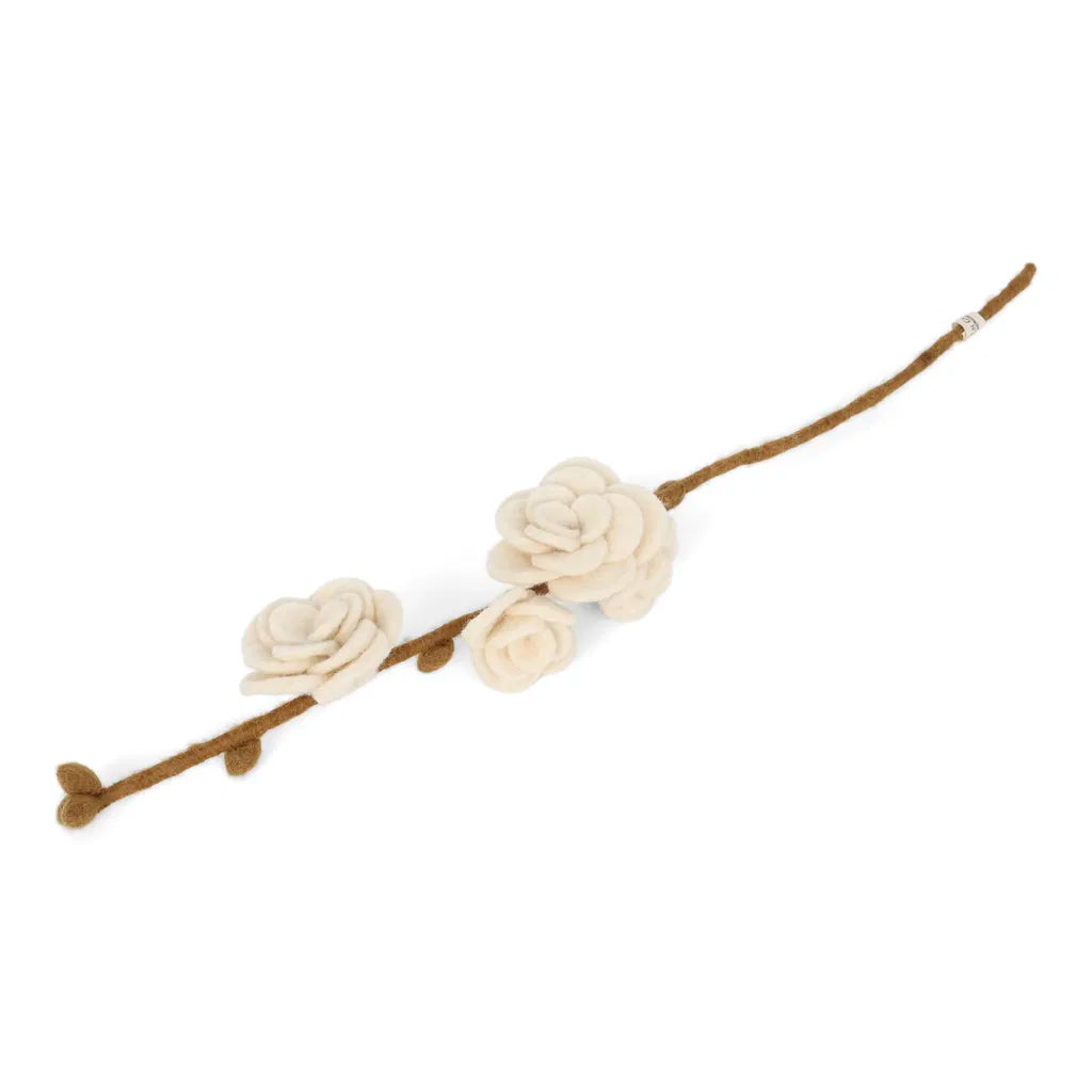 Filz-Zweig mit Blumen