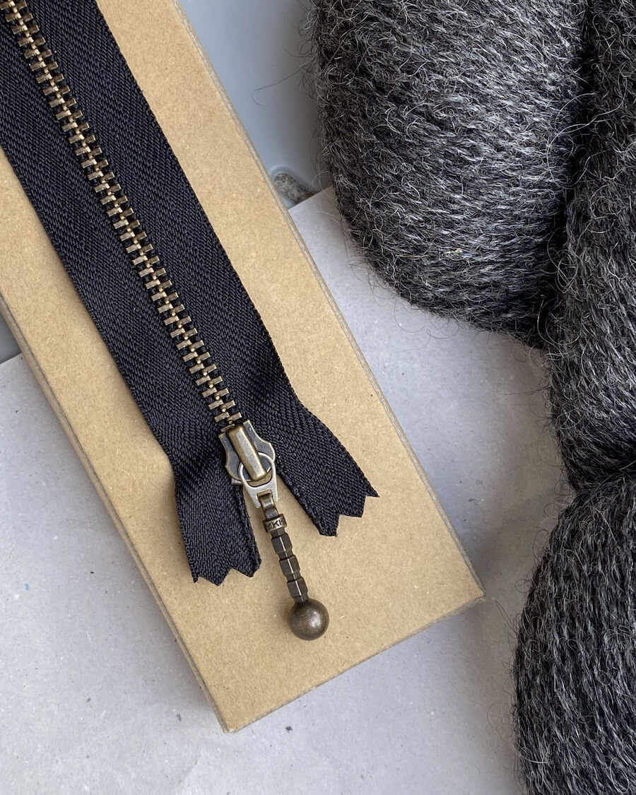 Zipper 17cm schwarz
