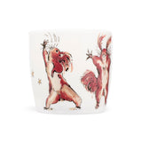 Fine-Bone Porzellan Tasse „show time“