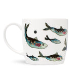 Fine-Bone Porzellan Tasse „fishy friends"