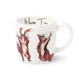 Fine-Bone Porzellan Tasse „show time“