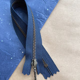 Zipper 23cm navy