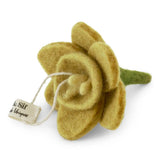 Filz-Blume / Narzisse - gelb (Ornament)