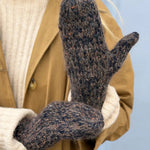 Getragene Heia Tweedvotter aus Rauma Fivel 9 und Alpakka Lin Tweed 21798 mit Tweedmelierung
