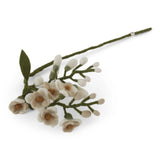 gefilzte wisteria / white
