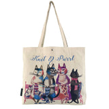 Projekttasche / Tote Bag "Knit & Purrl"