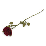 Gefilzte rote Rose / lang