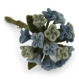 gefilzte Hortensie / klein / pale blue