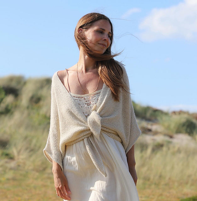 FUNGUS SHAWL CARDIGAN LIGHT