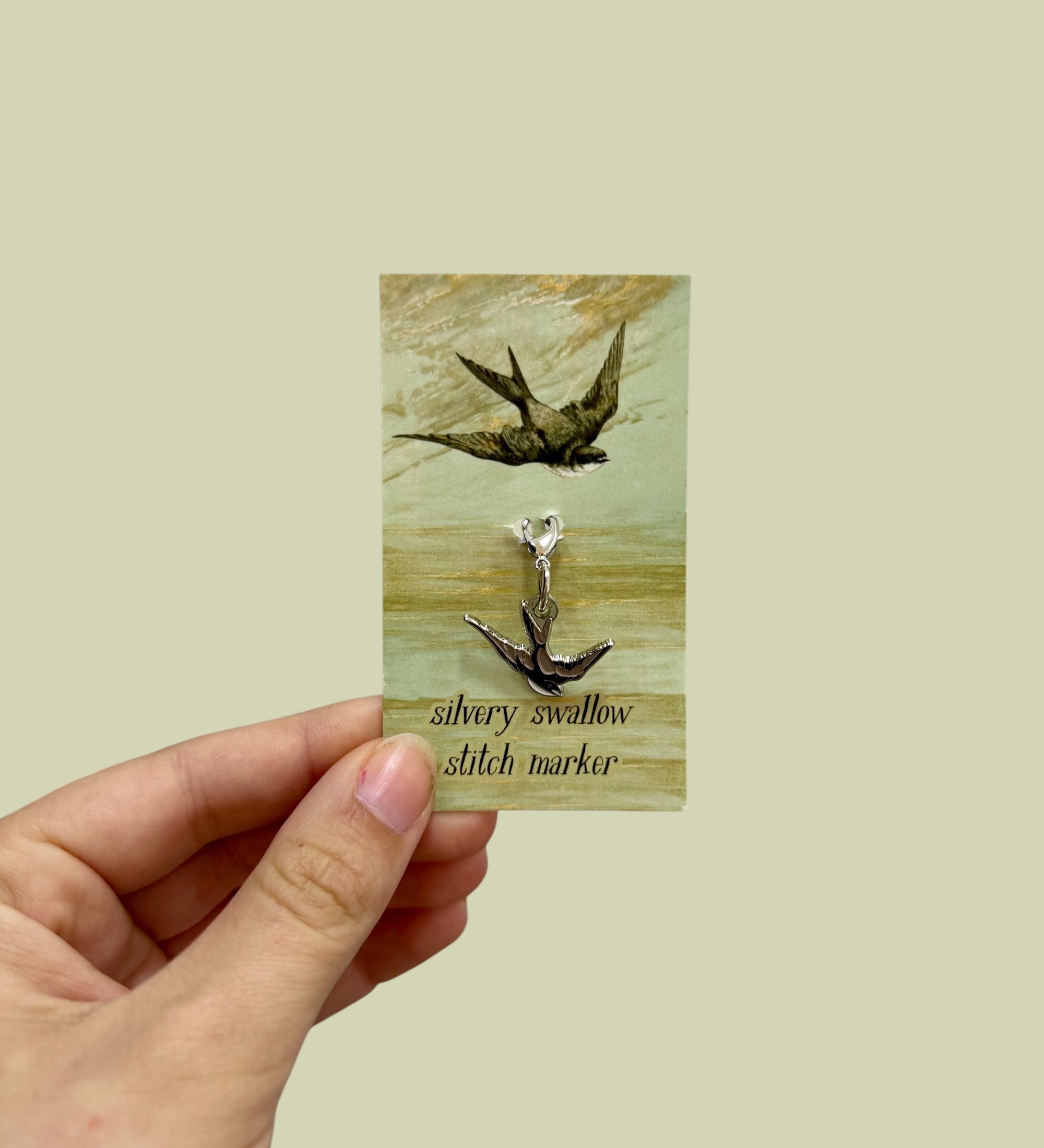 Maschenmarkierer "silvery swallow"