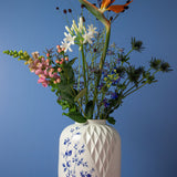 Vase "Blauw Vouw" - 25cm