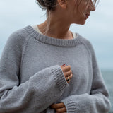 Materialpaket CINEMA SWEATER / Merino poppy blue / valmueblå