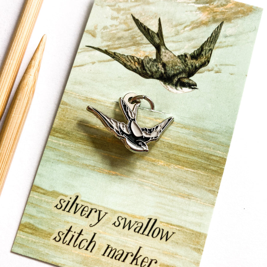 Maschenmarkierer "silvery swallow"