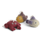 gefilzte Krabbe und Fisch / 3er Set