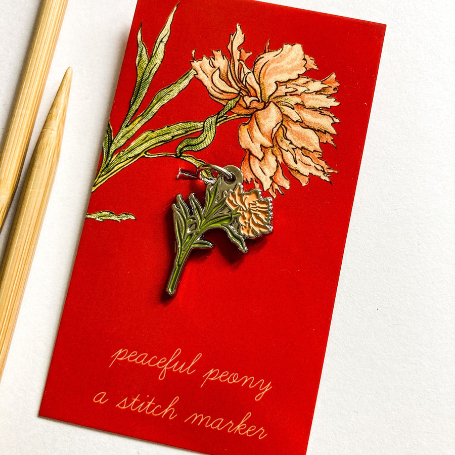 Maschenmarkierer "peaceful peony"