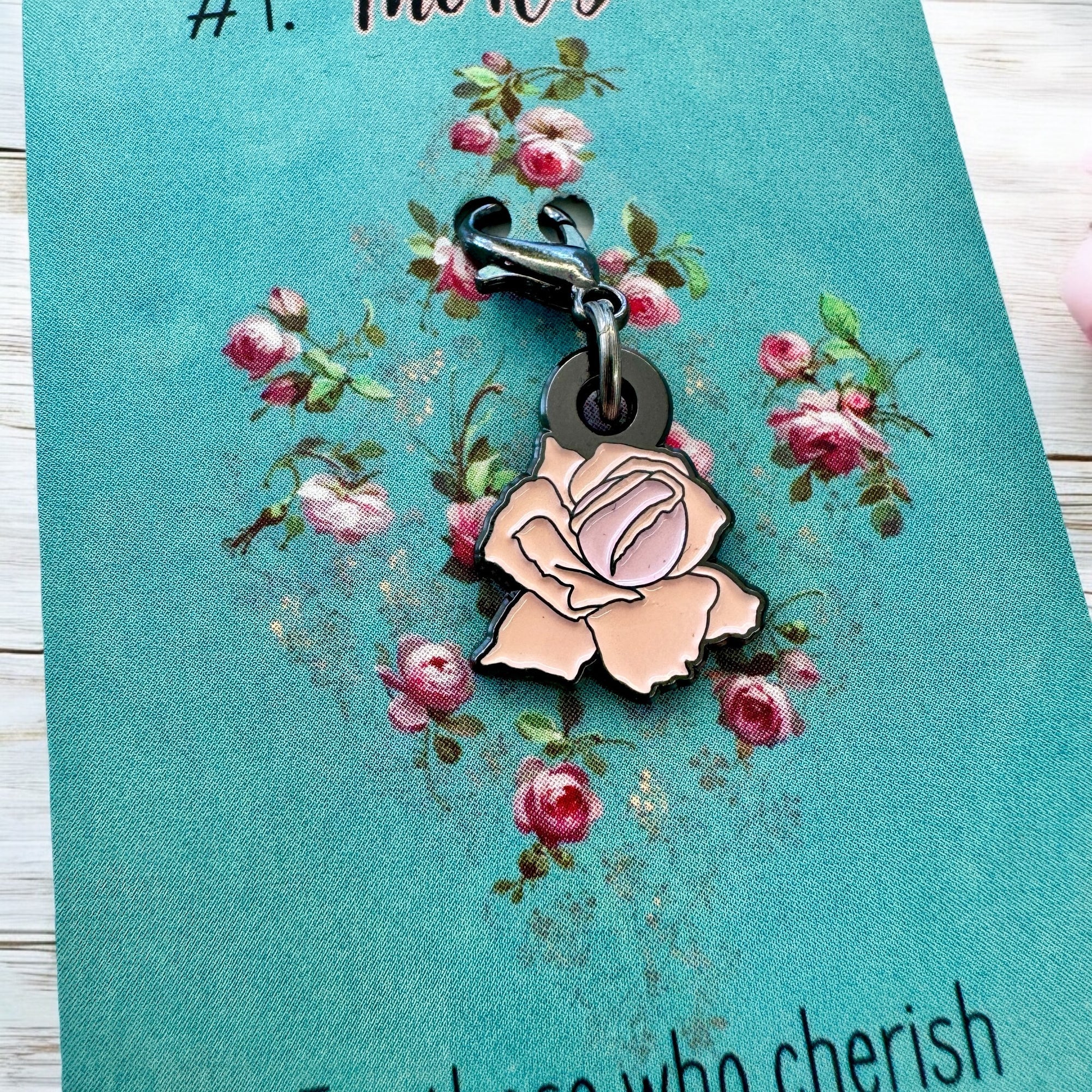 Maschenmarkierer "From the Garden - the rose"