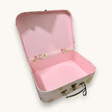 Aufbewahrungskoffer Rosa Blumen