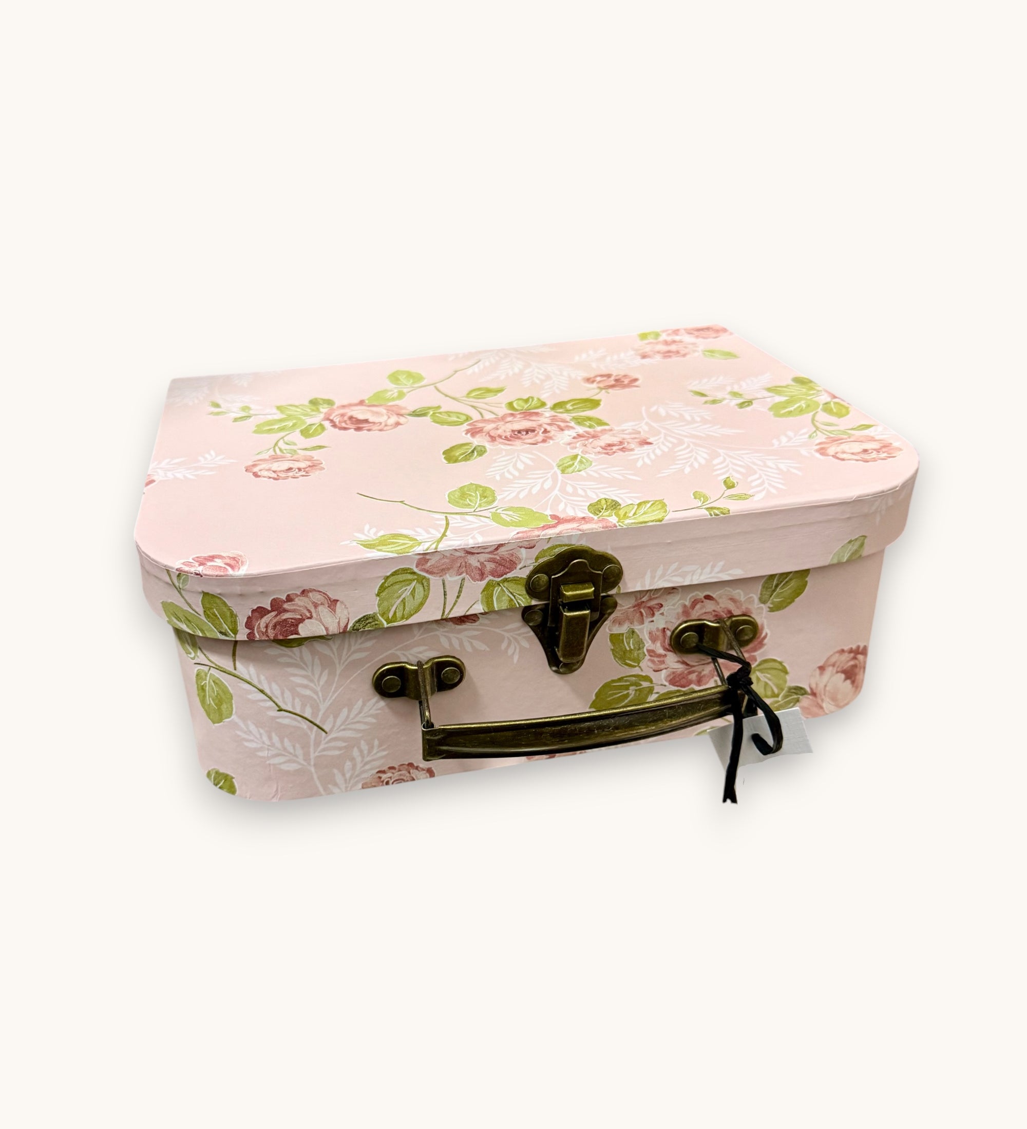 Aufbewahrungskoffer Rosa Blumen