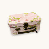 Aufbewahrungskoffer Rosa Blumen