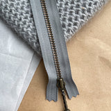 Zipper 14cm flint