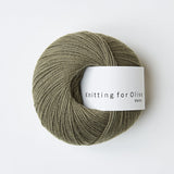 Materialpaket CINEMA SWEATER / Merino dusty olive / støvet oliven