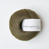 PURE SILK - olive / oliven