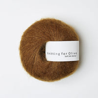 SOFT SILK MOHAIR - ocher brown / okkerbrun