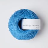 Materialpaket KUMULUS TEE / Pure Silk poppy blue - valmueblå