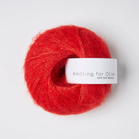 SOFT SILK MOHAIR - red currant / ribsrød