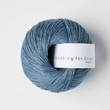 PURE SILK - dove blue / dueblå