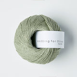 Materialpaket KUMULUS TEE / Pure Silk dusty artichoke - støvet artiskok