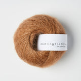 SOFT SILK MOHAIR - brown nougat / blød nougat