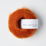 SOFT SILK MOHAIR - burnt orange / brændt orange